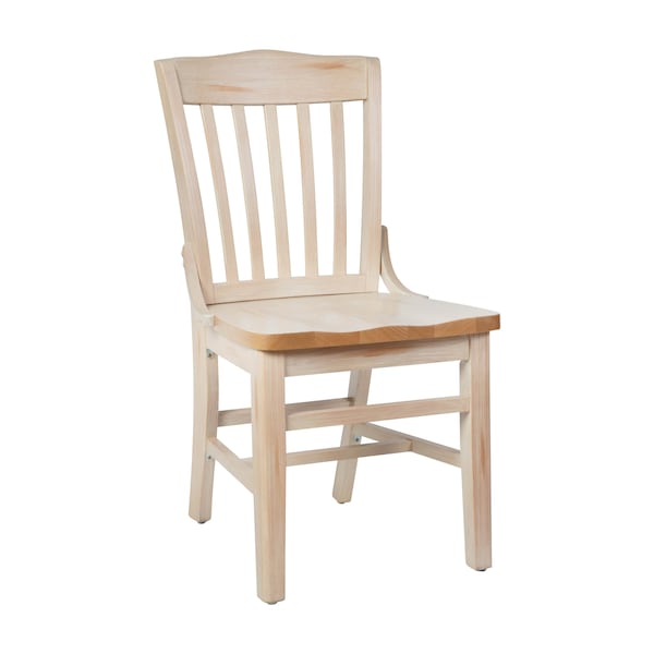 Flash Furniture HERCULES School House Back Antique White Wood Restaurant Chair XU-DG-W0006-ANTWHT-GG - main